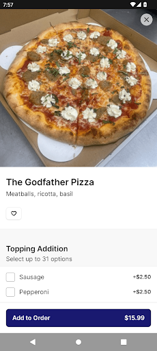 Mia Ava East Coast Pizza