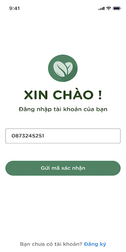 Android application Nhật ký nông hộ screenshort
