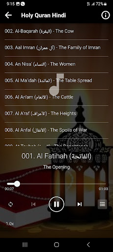 Quran Hindi Translation MP3 Screen 2