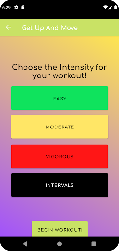Get Up and Move Screen 3