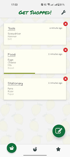 Android application Get Shopped screenshort