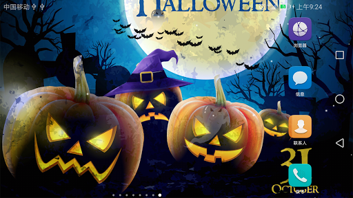 Android application Halloween Live Wallpaper screenshort