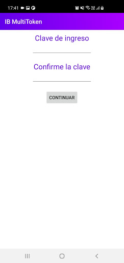 Android application IB MultiToken screenshort