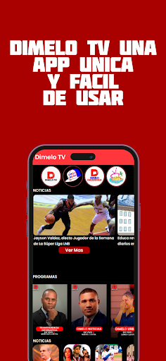 Android application Dimelo TV screenshort