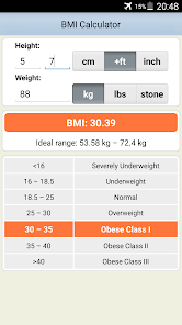 Bmi calculator stone best sale