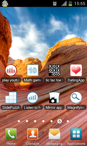 Screenshot of show battery percentage