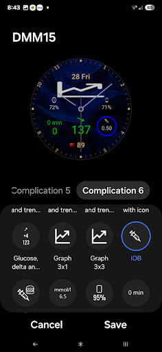 DMM15 Diabetic Watch Face screenshot 7