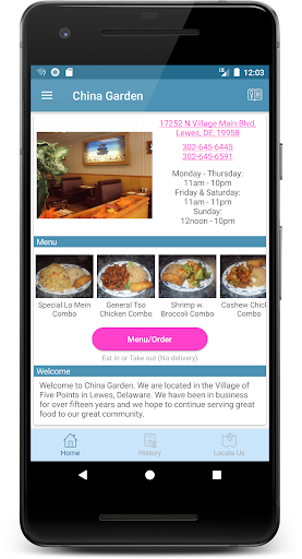 Android application China Garden - Lewes, Delaware screenshort