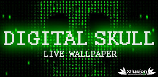 Digital Skull Live Wallpaper