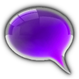 GO SMS Theme Purple Kush Glass icon