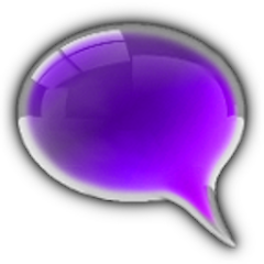 GO SMS Theme Purple Kush Glass