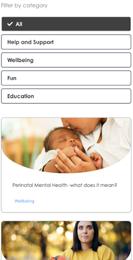 Aberlour Perinatal Connect Screen 2