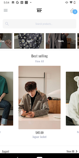 Android application The Korean Fashion screenshort