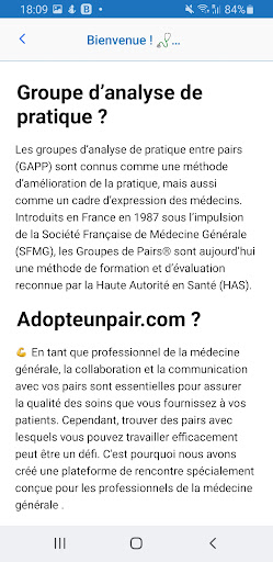 Android application Adopteunpair screenshort