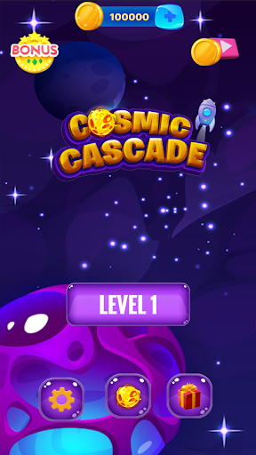 Android application Cosmic Cascade: Match 3 Galaxy screenshort