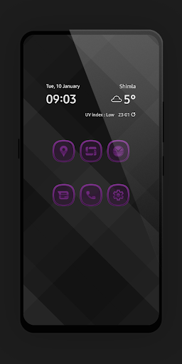 Android application Matte Glass Purple Icon Pack screenshort