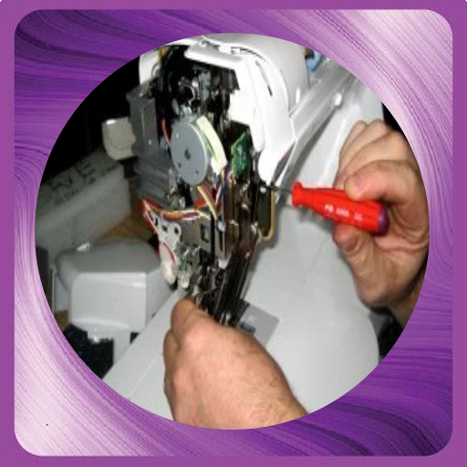 Learn sewing machine repair logo