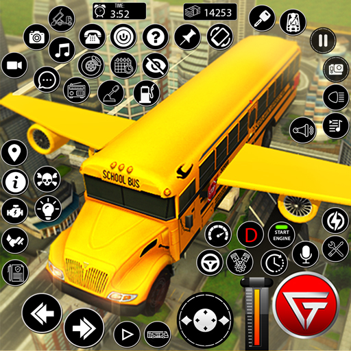 Flying School City Bus Sim 3D 1.1.8 Icon