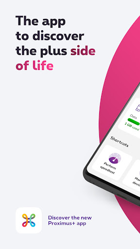 Android application Proximus+ screenshort