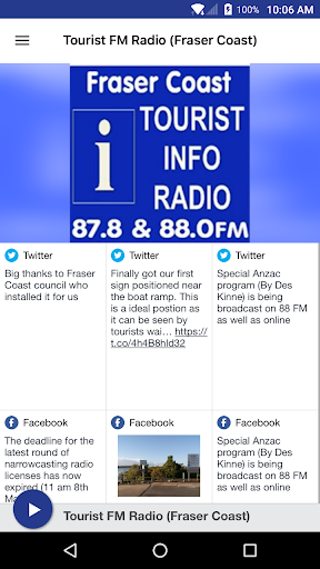 Tourist FM Radio Fraser Coast Screenshot 1 - AppWisp.com