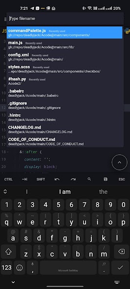 Acode - code editor | FOSS 1.8.7 APK + Мод (Unlimited money) за Android