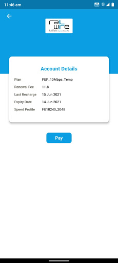 RailWire Subscriber Screen 2