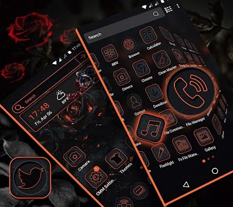 Gothic Rose Launcher Theme Unknown