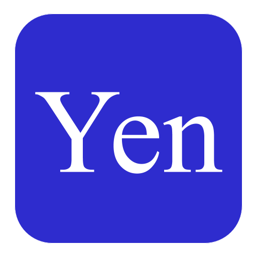Japanese yen coins calculator logo