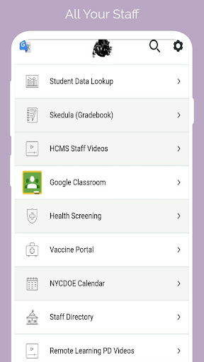 Android application Hawtree Creek Middle School screenshort