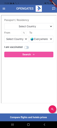 OpenGates Travel Restrictions Screen 3