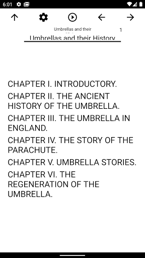 Android application Book, Umbrellas and their Hist screenshort