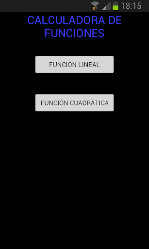 Android application Calculadora De Funciones screenshort