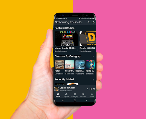 Android application Streaming Radio Jambi screenshort