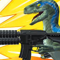 Symbolbild für Dinosaur with Machine-Gun