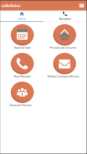 Android application Cult Clínica screenshort