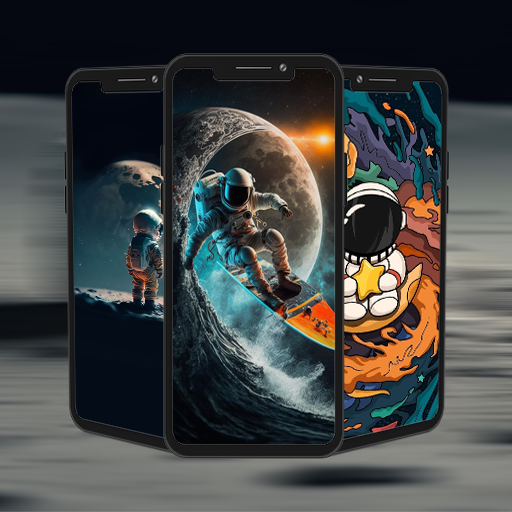 3D Art Astronaut Wallpaper logo