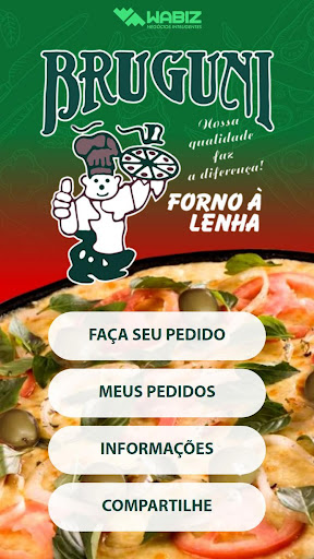 Android application Bruguni Pizzaria e Esfiharia screenshort