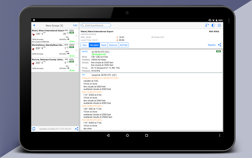Screenshot of PilotWeather