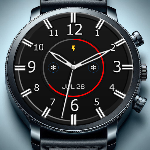 Key WF87 Black Watch Face screenshot 0
