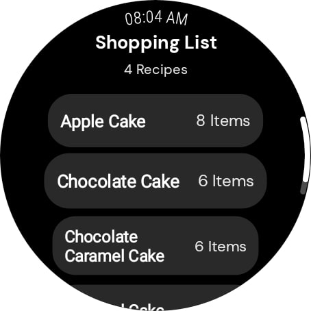 Screenshot of Cake recipes