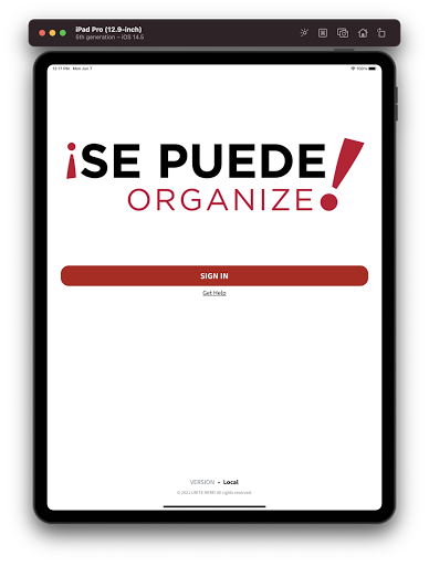 SePuede Organize Staging Screen 3