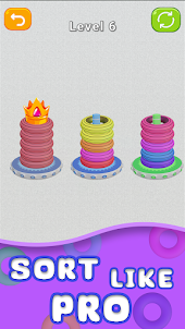 Hoops Sort Puzzle-Stack game
