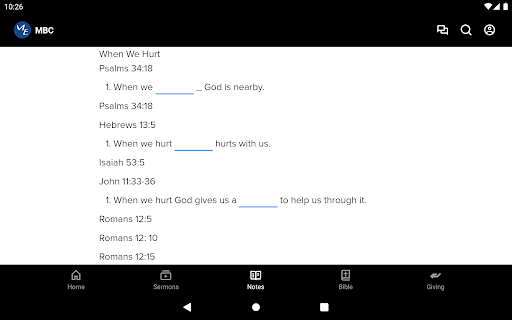 Mission Baptist Church MO Screenshot
