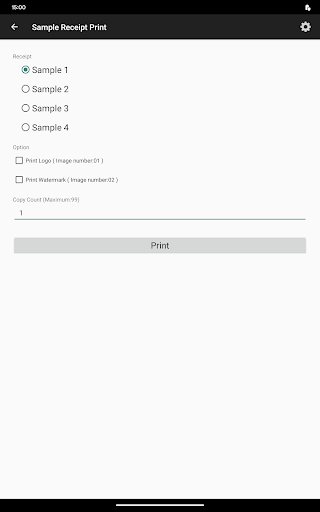 Citizen PDemo for POS Printer Screen 3