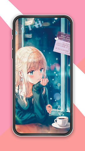 Android application Anime Girl Sakura Wallpaper screenshort