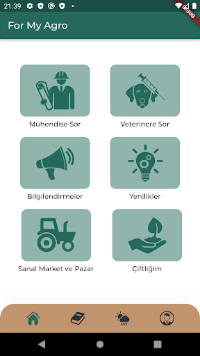 Android application Topprak screenshort