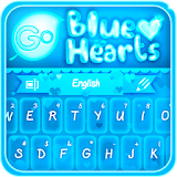 GO Keyboard Blue Hearts Theme icon