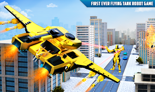 Flying Tank Transform Robot War: Lion Robot Games 10.4.4 screenshots 4