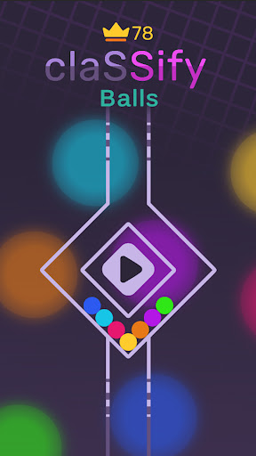 Android application Classify Balls screenshort