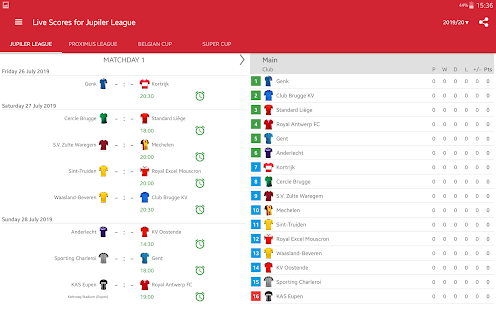 Live Scores for Jupiler League 2021/2022 3.1.8 APK screenshots 13